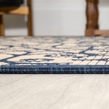Madrid Vintage Filigree Textured Weave Indoor/outdoor Area Rug